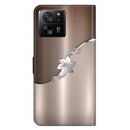 Protective Phone Cover for Xiaomi 13T Pro / 13T Case Pattern Printing Leather Wallet Case