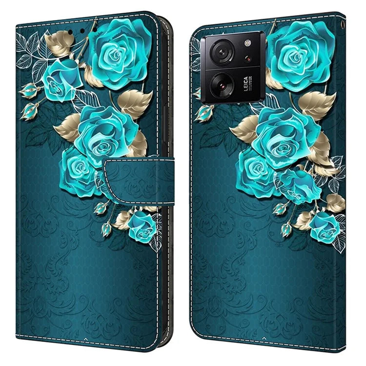 Protective Phone Cover for Xiaomi 13T Pro / 13T Case Pattern Printing Leather Wallet Case