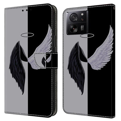 Protective Phone Cover for Xiaomi 13T Pro / 13T Case Pattern Printing Leather Wallet Case