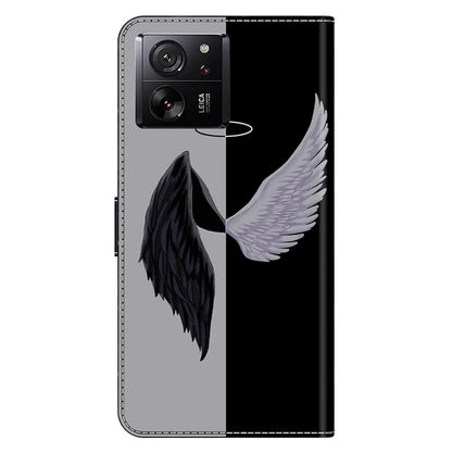 Protective Phone Cover for Xiaomi 13T Pro / 13T Case Pattern Printing Leather Wallet Case