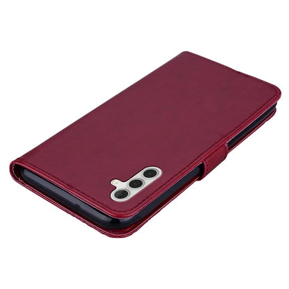 For Samsung Galaxy A15 4G Case Rhinestone Decor Leather Stand Cellphone Wallet Cover