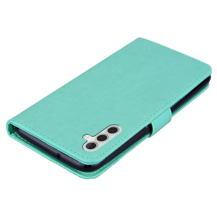 For Samsung Galaxy A15 4G Case Rhinestone Decor Leather Stand Cellphone Wallet Cover