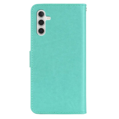 For Samsung Galaxy A15 4G Case Rhinestone Decor Leather Stand Cellphone Wallet Cover