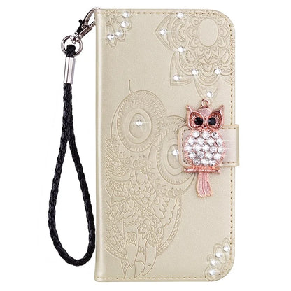 For Samsung Galaxy A15 4G Case Rhinestone Decor Leather Stand Cellphone Wallet Cover