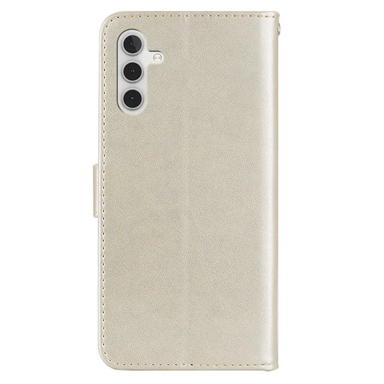 For Samsung Galaxy A15 4G Case Rhinestone Decor Leather Stand Cellphone Wallet Cover