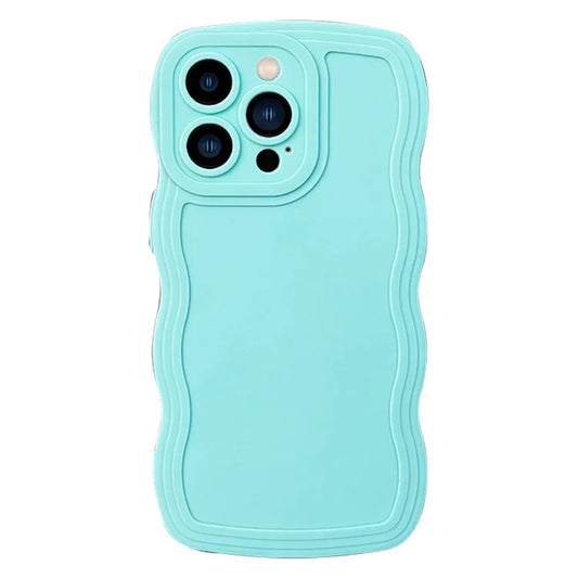 Anti-Scratch Cover for iPhone 15 Pro Max Case Wave Shape Edge Phone Protector