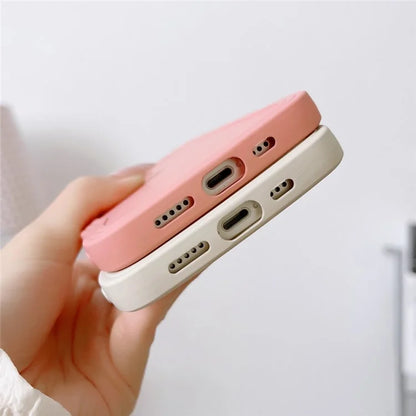 For iPhone 15 Plus Case TPU Phone Cover Wave Shape Edge Cell Phone Shell