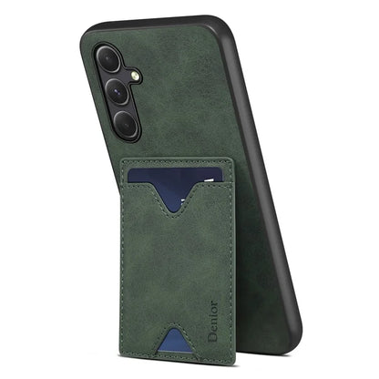 DENIOR For Samsung Galaxy S23 FE Case Card Holder Phone Kickstand Cover
