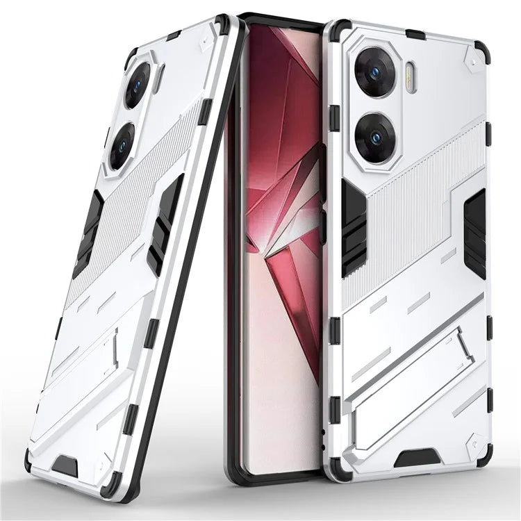 For vivo V29e (India) 5G Case Kickstand PC+TPU Phone Back Cover