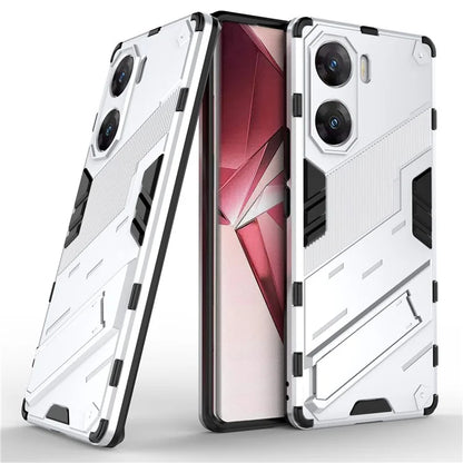 For vivo V29e (India) 5G Case Kickstand PC+TPU Phone Back Cover
