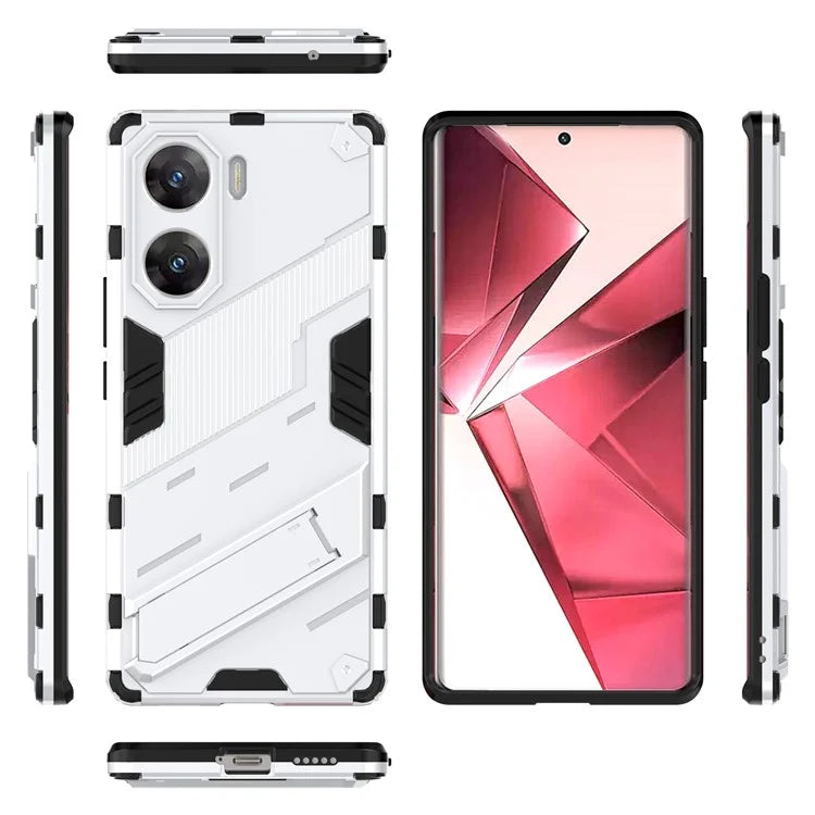 For vivo V29e (India) 5G Case Kickstand PC+TPU Phone Back Cover