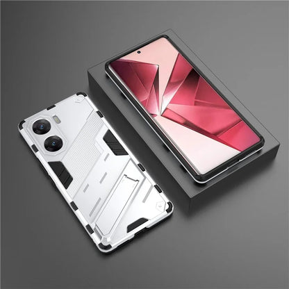For vivo V29e (India) 5G Case Kickstand PC+TPU Phone Back Cover