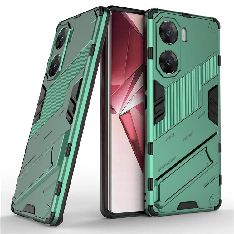 For vivo V29e (India) 5G Case Kickstand PC+TPU Phone Back Cover