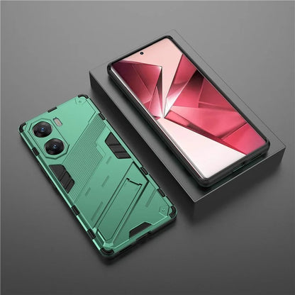 For vivo V29e (India) 5G Case Kickstand PC+TPU Phone Back Cover