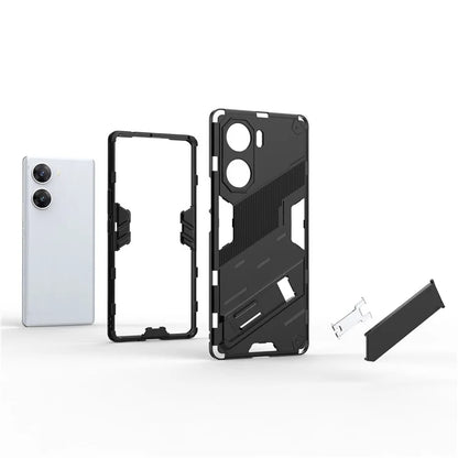 For vivo V29e (India) 5G Case Kickstand PC+TPU Phone Back Cover