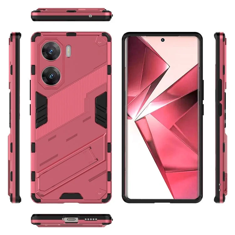 For vivo V29e (India) 5G Case Kickstand PC+TPU Phone Back Cover