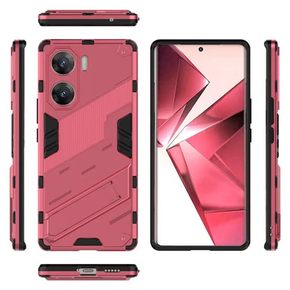 For vivo V29e (India) 5G Case Kickstand PC+TPU Phone Back Cover
