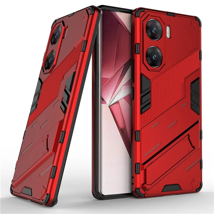 For vivo V29e (India) 5G Case Kickstand PC+TPU Phone Back Cover