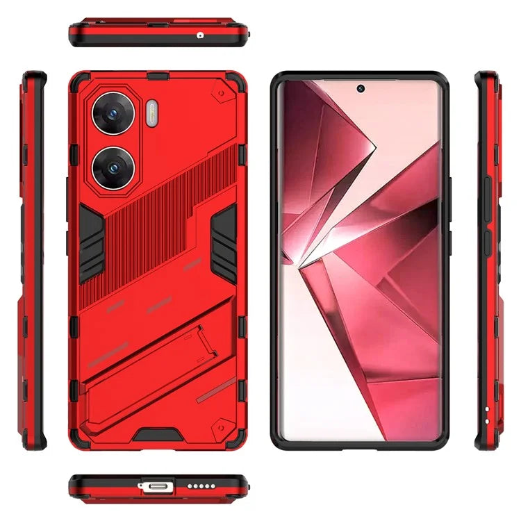 For vivo V29e (India) 5G Case Kickstand PC+TPU Phone Back Cover