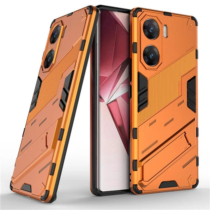 For vivo V29e (India) 5G Case Kickstand PC+TPU Phone Back Cover