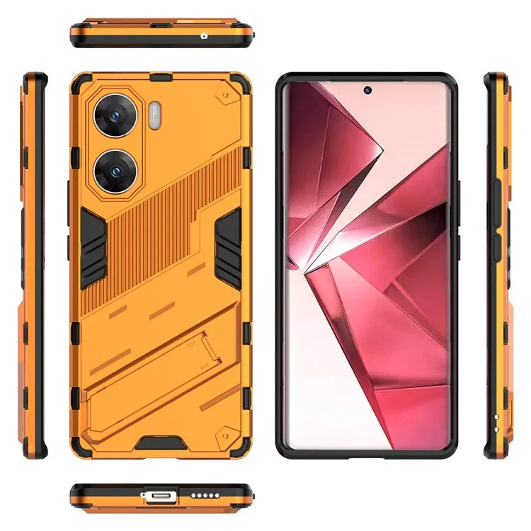 For vivo V29e (India) 5G Case Kickstand PC+TPU Phone Back Cover