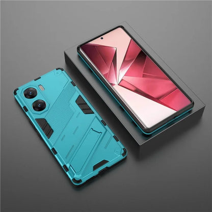 For vivo V29e (India) 5G Case Kickstand PC+TPU Phone Back Cover