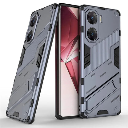 For vivo V29e (India) 5G Case Kickstand PC+TPU Phone Back Cover