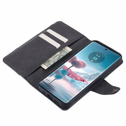 For Motorola Edge 40 Neo 5G Case Wallet Splicing PU Leather Phone Cover