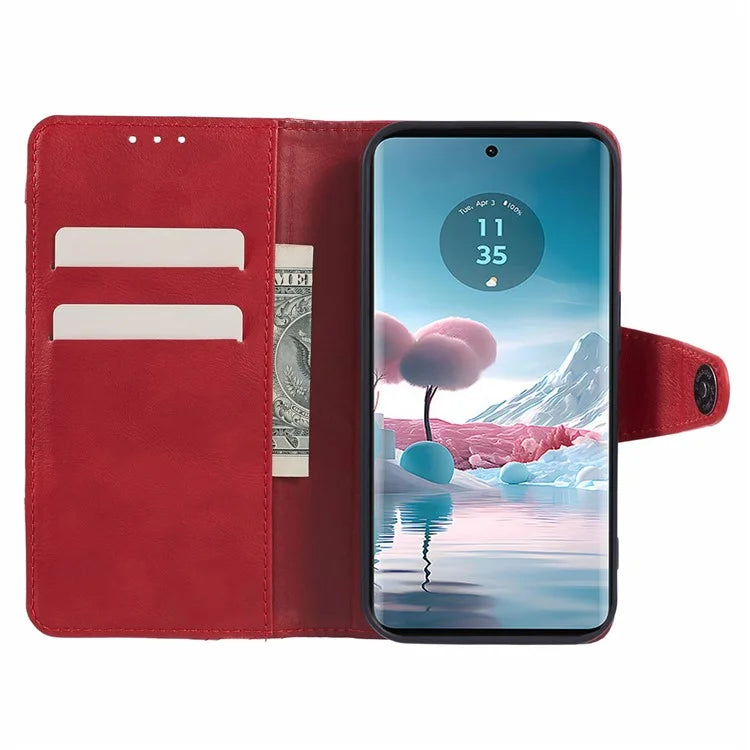 For Motorola Edge 40 Neo 5G Case Wallet Splicing PU Leather Phone Cover