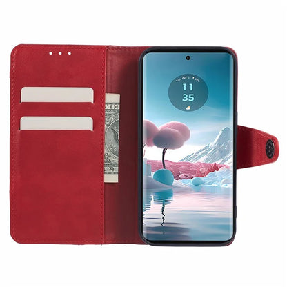 For Motorola Edge 40 Neo 5G Case Wallet Splicing PU Leather Phone Cover