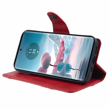 For Motorola Edge 40 Neo 5G Case Wallet Splicing PU Leather Phone Cover