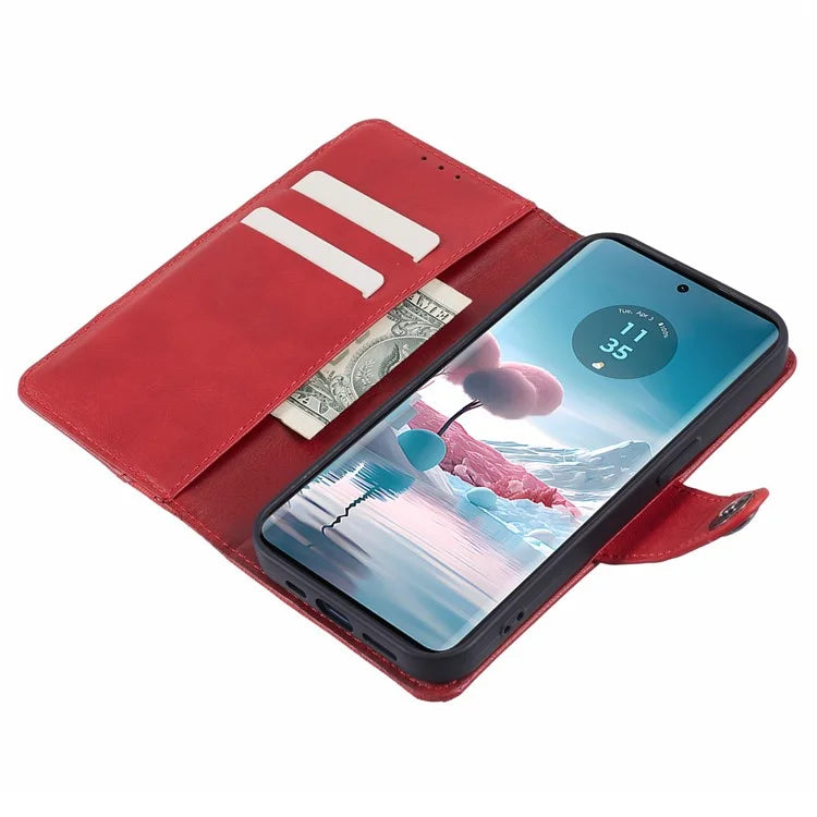 For Motorola Edge 40 Neo 5G Case Wallet Splicing PU Leather Phone Cover
