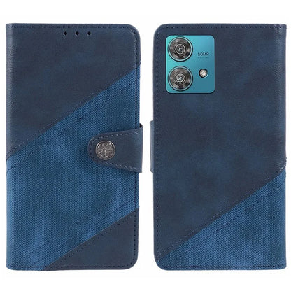 For Motorola Edge 40 Neo 5G Case Wallet Splicing PU Leather Phone Cover
