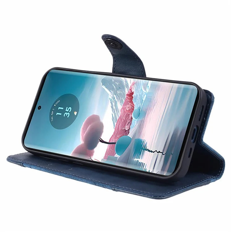 For Motorola Edge 40 Neo 5G Case Wallet Splicing PU Leather Phone Cover