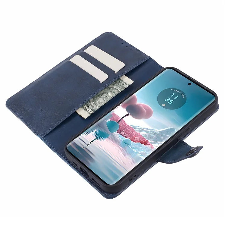 For Motorola Edge 40 Neo 5G Case Wallet Splicing PU Leather Phone Cover