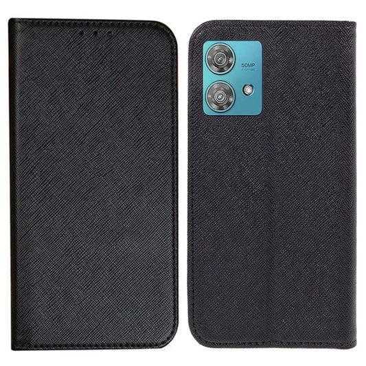 For Motorola Edge 40 Neo 5G Case PU Leather Wallet Magnetic Closing Phone Cover