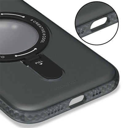 YOUNGKIT For iPhone 15 Pro Max Case Compatible with MagSafe PC Matte Kickstand Phone Cover