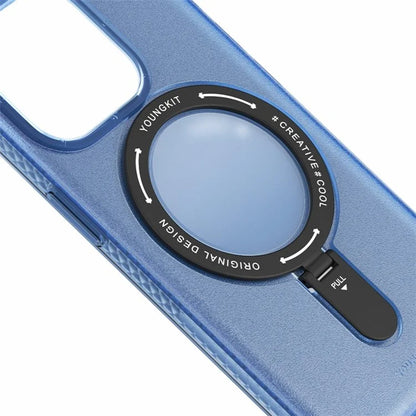 YOUNGKIT For iPhone 15 Pro Max Case Compatible with MagSafe PC Matte Kickstand Phone Cover