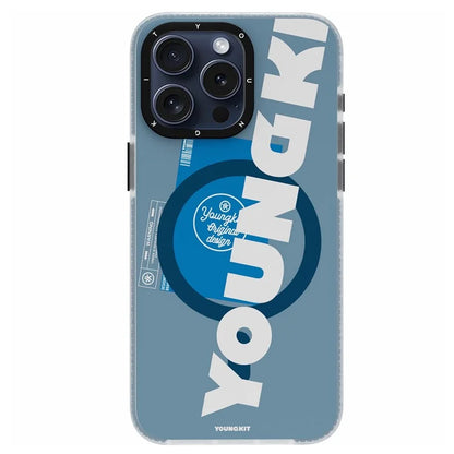 YOUNGKIT For iPhone 15 Pro TPU Case Compatible with MagSafe Drop-Proof IMD Phone Cover