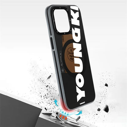 YOUNGKIT For iPhone 15 Pro TPU Case Compatible with MagSafe Drop-Proof IMD Phone Cover