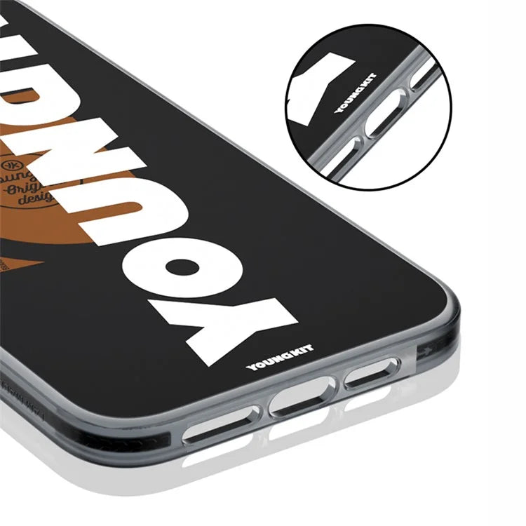 YOUNGKIT For iPhone 15 Pro TPU Case Compatible with MagSafe Drop-Proof IMD Phone Cover