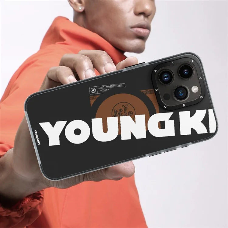 YOUNGKIT For iPhone 15 Pro TPU Case Compatible with MagSafe Drop-Proof IMD Phone Cover