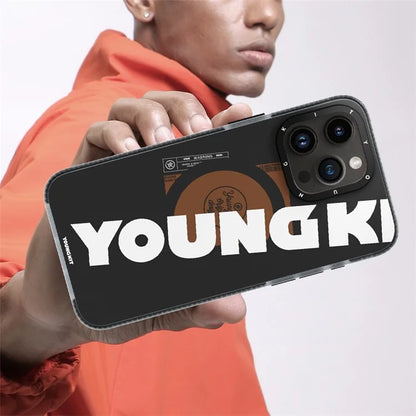 YOUNGKIT For iPhone 15 Pro TPU Case Compatible with MagSafe Drop-Proof IMD Phone Cover
