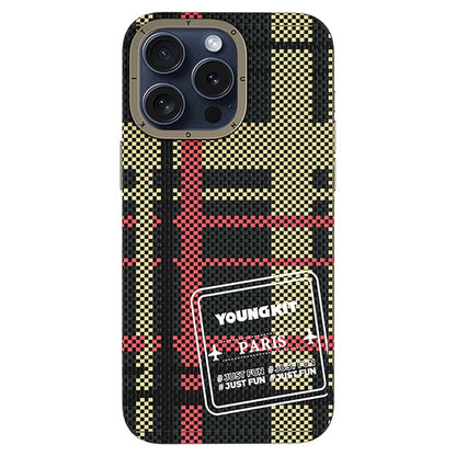 YOUNGKIT For iPhone 15 Pro Max Case Compatible with MagSafe 600D Aramid Fiber Phone Case