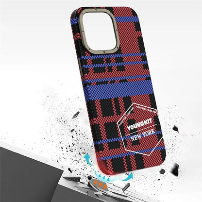 YOUNGKIT For iPhone 15 Pro Max Case Compatible with MagSafe 600D Aramid Fiber Phone Case