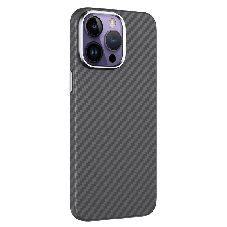GKK For iPhone 14 Pro Max Case Carbon Fiber Texture PC Phone Cover
