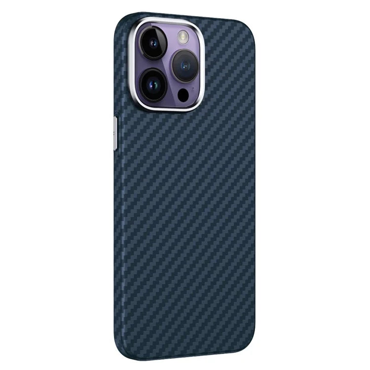 GKK For iPhone 14 Pro Max Case Carbon Fiber Texture PC Phone Cover