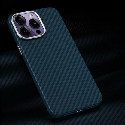 GKK For iPhone 14 Pro Max Case Carbon Fiber Texture PC Phone Cover