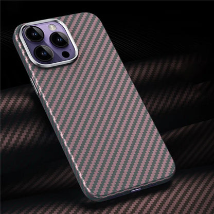 GKK For iPhone 14 Pro Max Case Carbon Fiber Texture PC Phone Cover