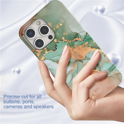 For iPhone 15 Pro Case GW18 IMD Marble Pattern PC+TPU Phone Cover